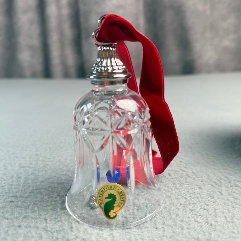 Waterford Crystal 12 Days of Christmas 6 Geese A Laying Bell Ornament 136120